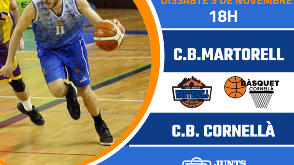 PRÈVIA| CB MARTORELL – CB CORNELLÀ | EN BUSCA DEL TERCER TRIOMF CONSECUTIU