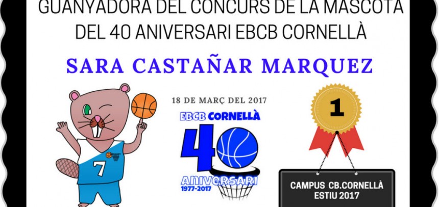 LA CASTORA ‘HAPPY’, NOVA MASCOTA DE L’EBCB