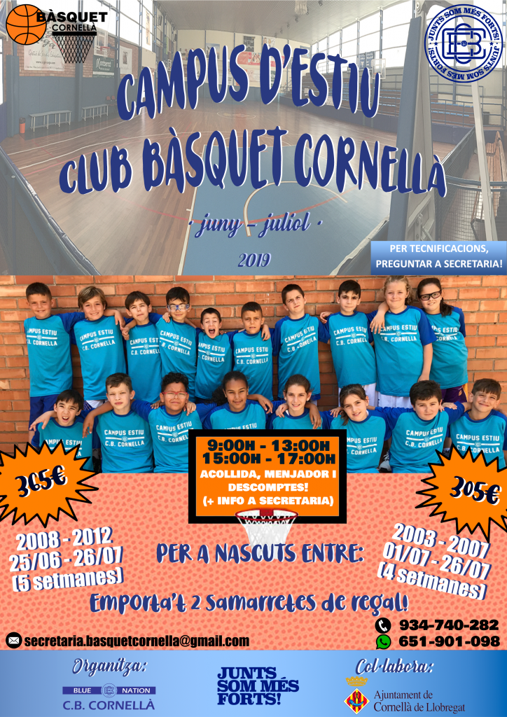 CAMPUS D'ESTIU BLUE NATION CB CORNELLÀ